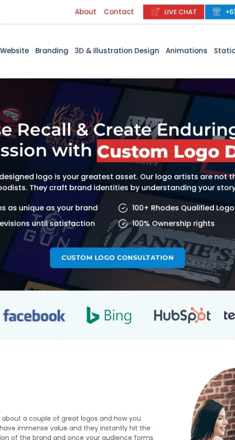 Logo Design Company Website — view 2