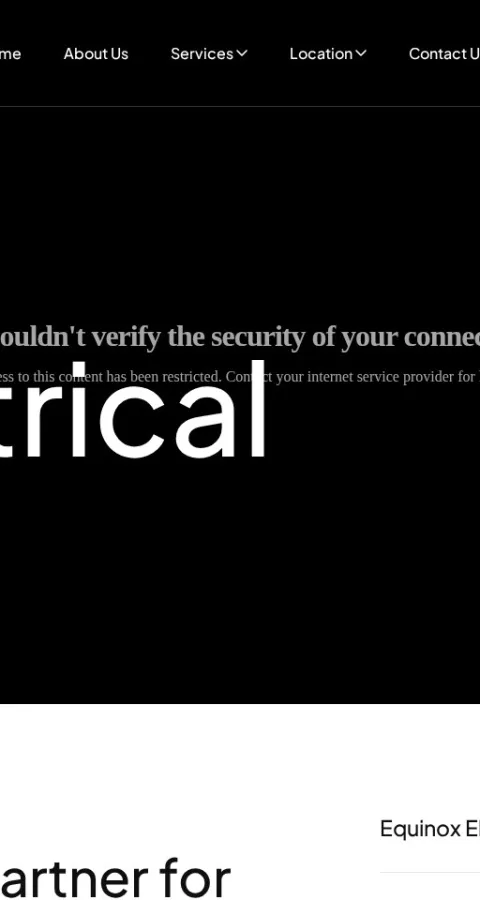 Electrical Services Website — view 5
