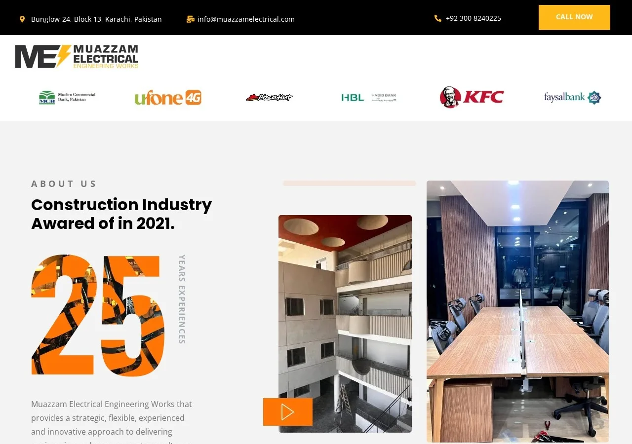 Electrical Engineering Company Website