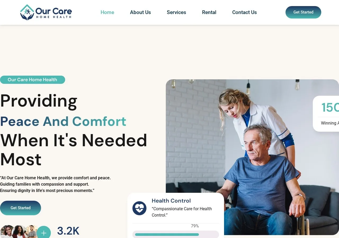 Home Health Care Website