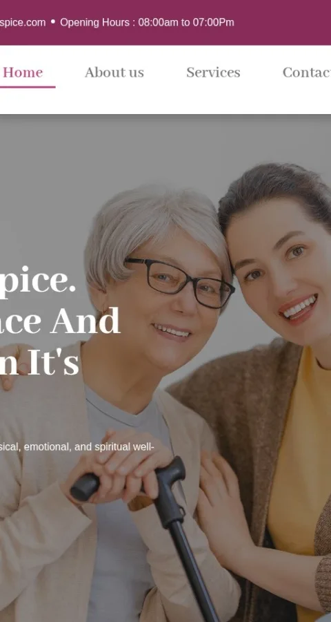Hospice & Home Care Website — view 5