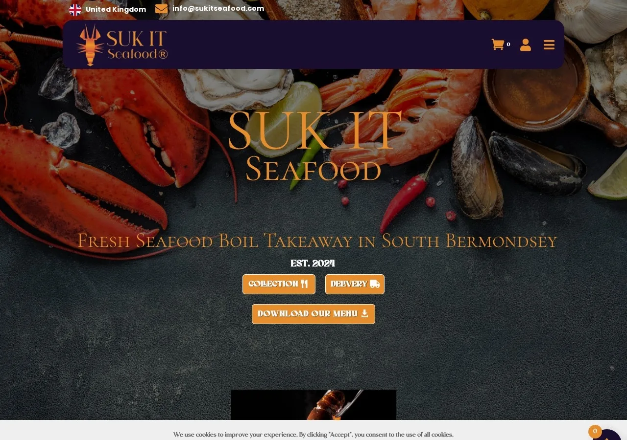 Seafood Takeaway Website