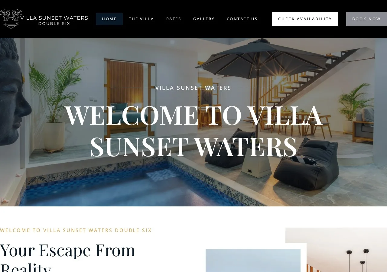 Luxury Villa Rental Website